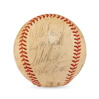 A 1969 Los Angeles Dodgers Team Signed Autograph Baseball