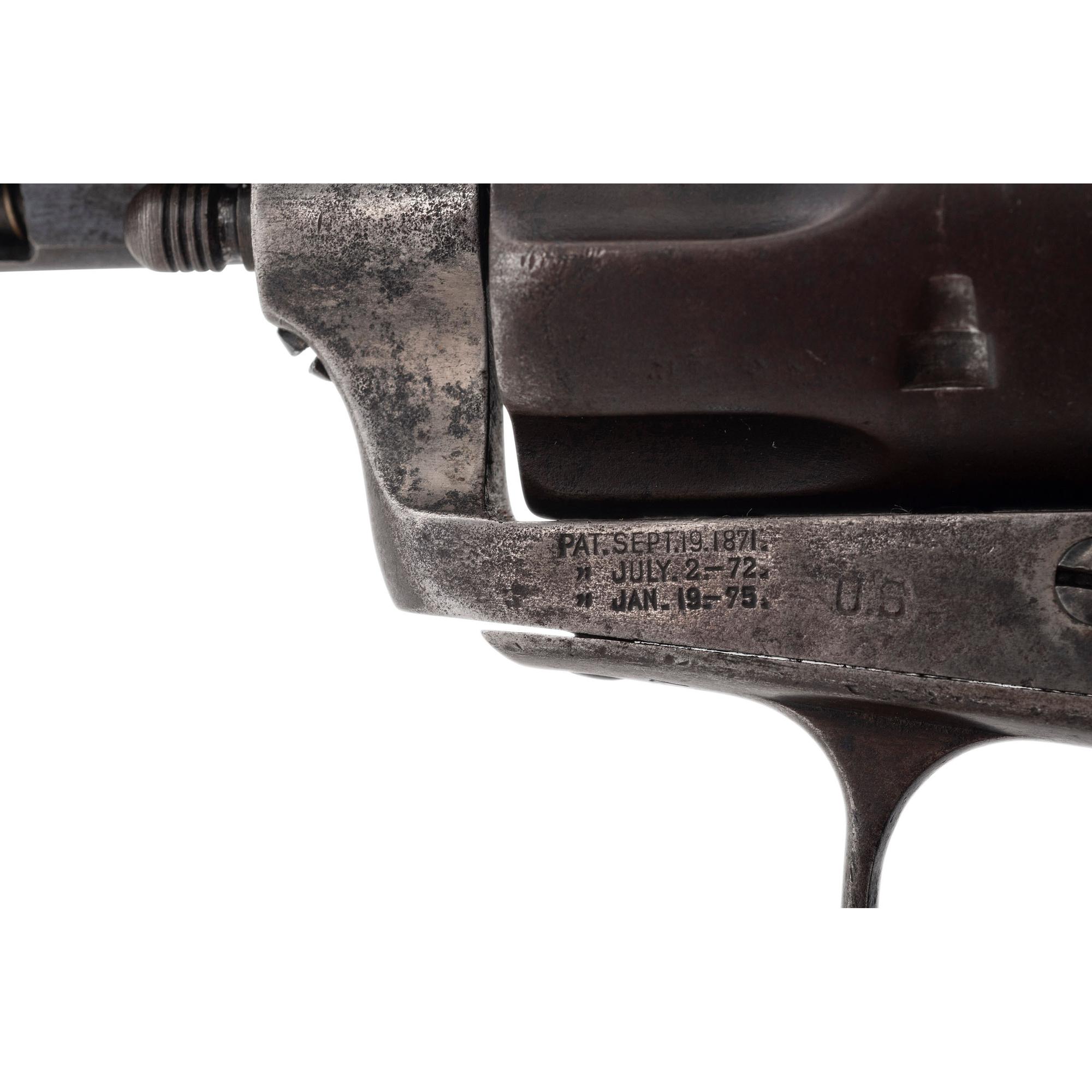 Martially Marked Colt Single Action Army Artillery Model David F. Clark Inspected Frame