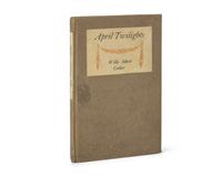 CATHER, Willa Sibert (1873-1947). April Twilights. Boston: Richard G. Badger/The Gorham Press, 1903.