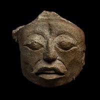 A Maya Limestone Face Fragment