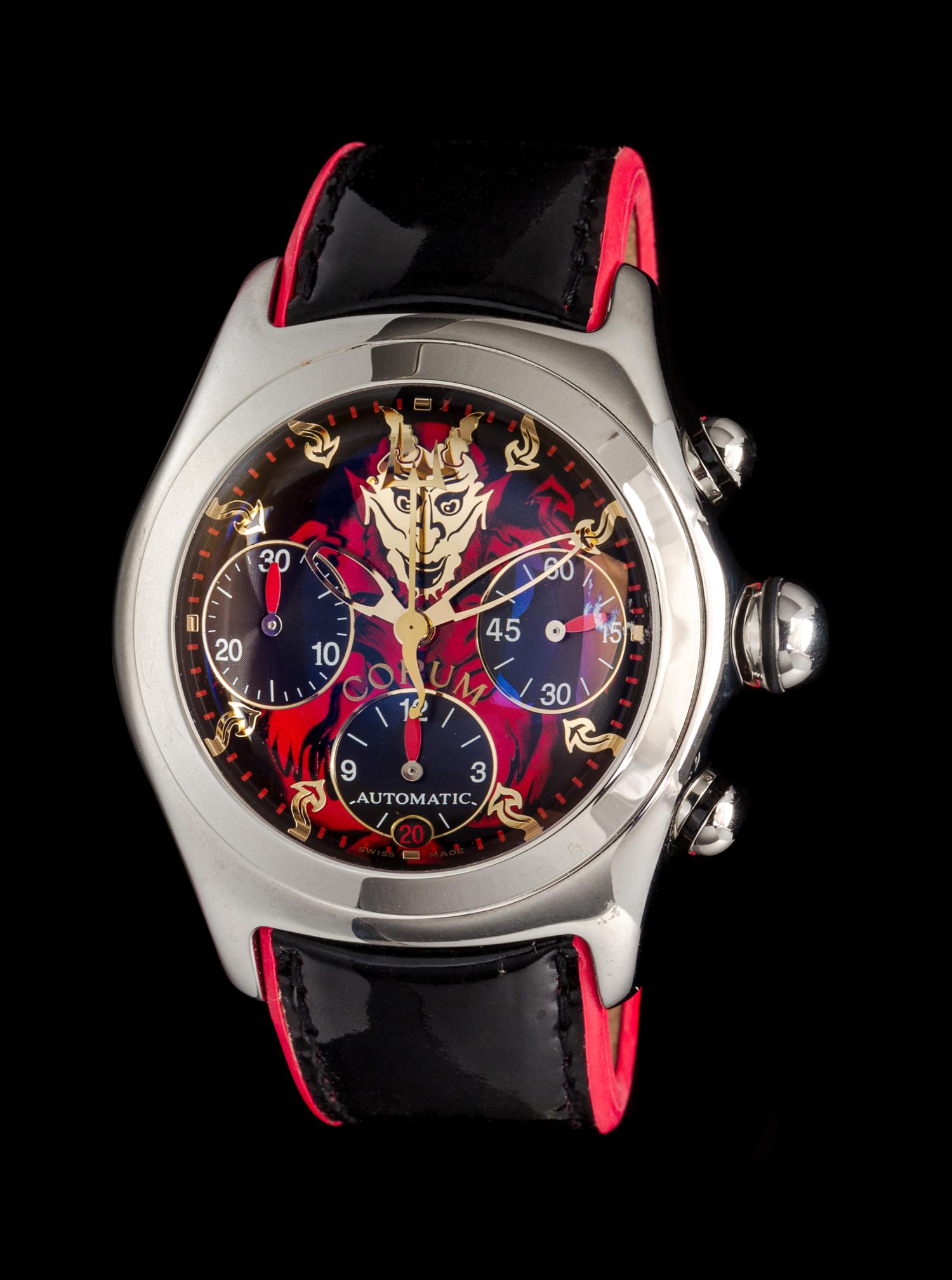 A Stainless Steel Ref. 285.340.20 Lucifer Bubble Wristwatch, Corum,