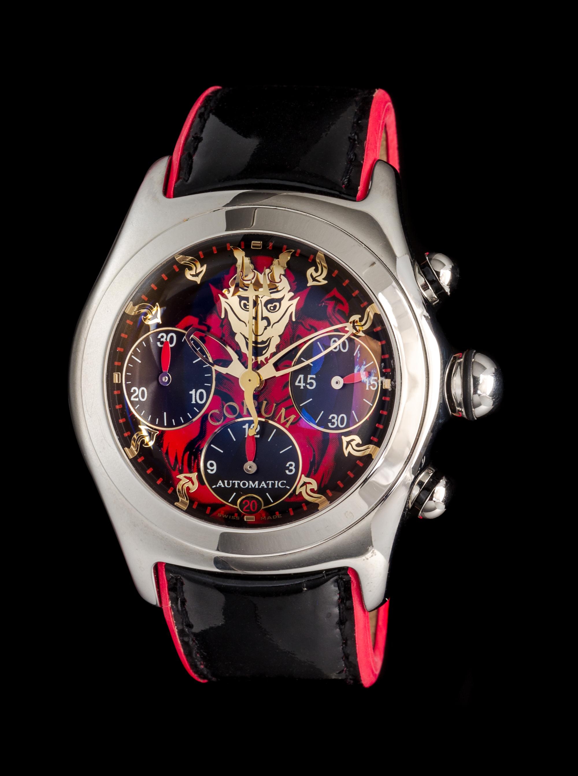 A Stainless Steel Ref. 285.340.20 Lucifer Bubble Wristwatch, Corum,