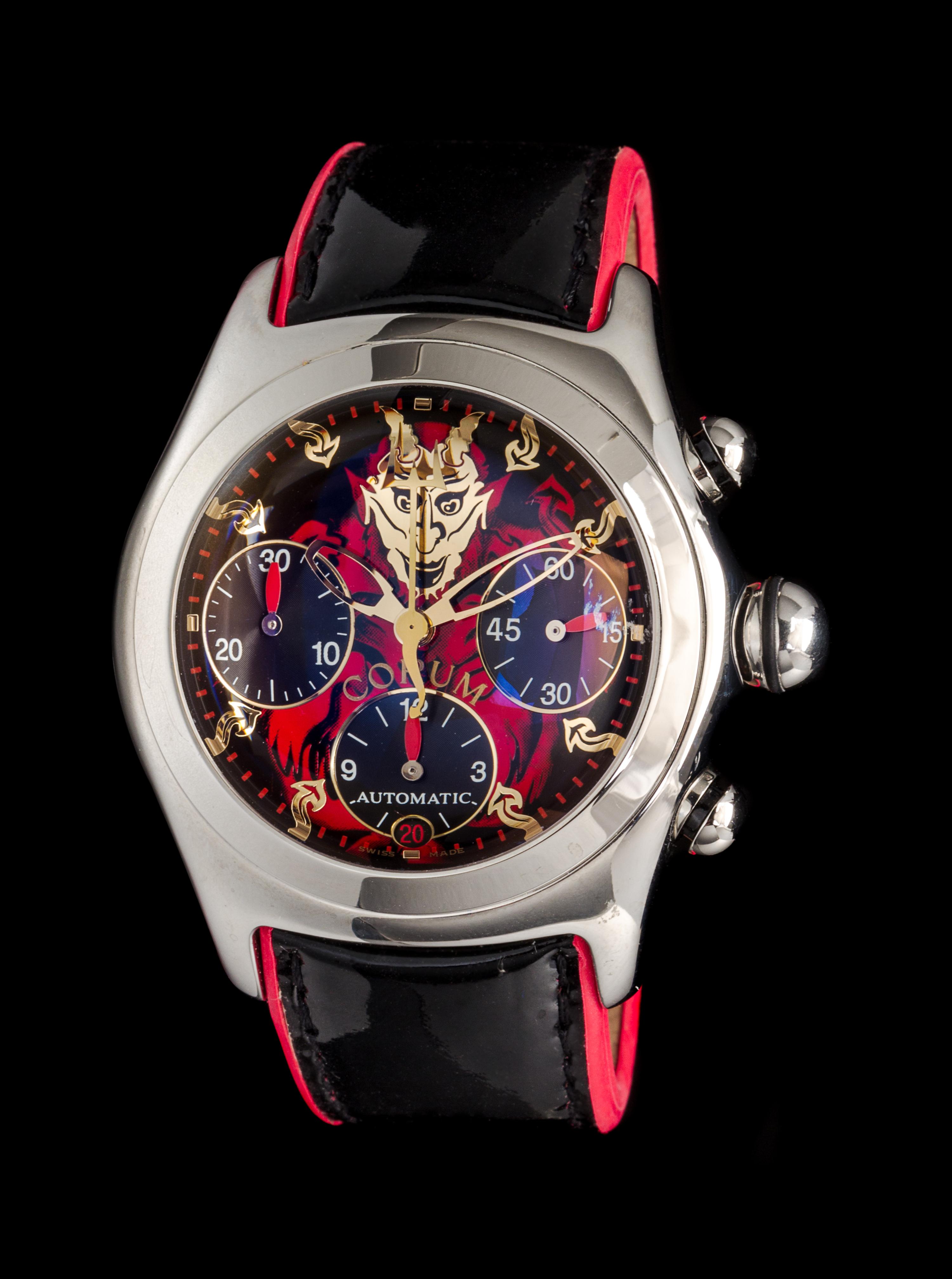 A Stainless Steel Ref. 285.340.20 Lucifer Bubble Wristwatch, Corum,