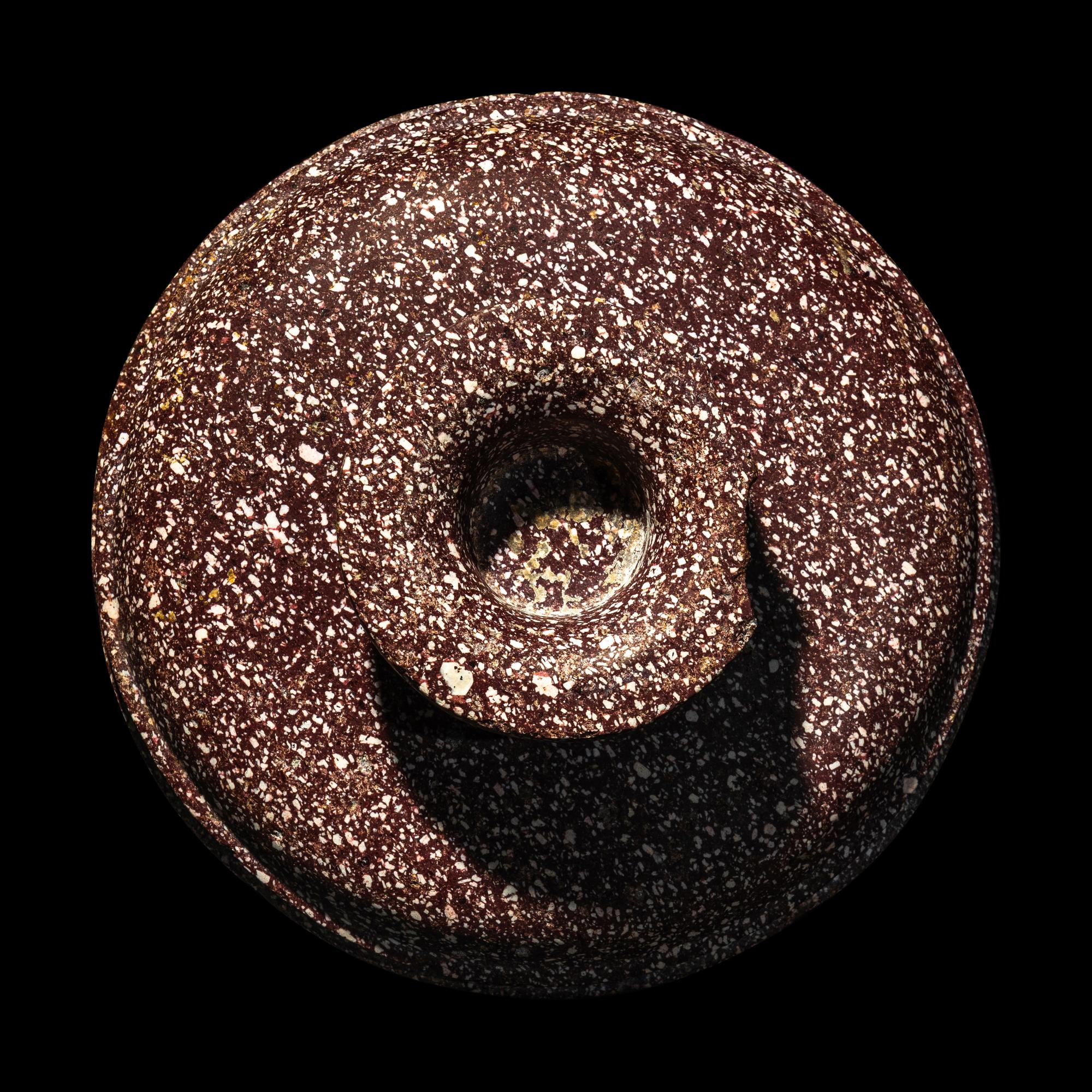 A Roman Porphyry Stemmed Dish