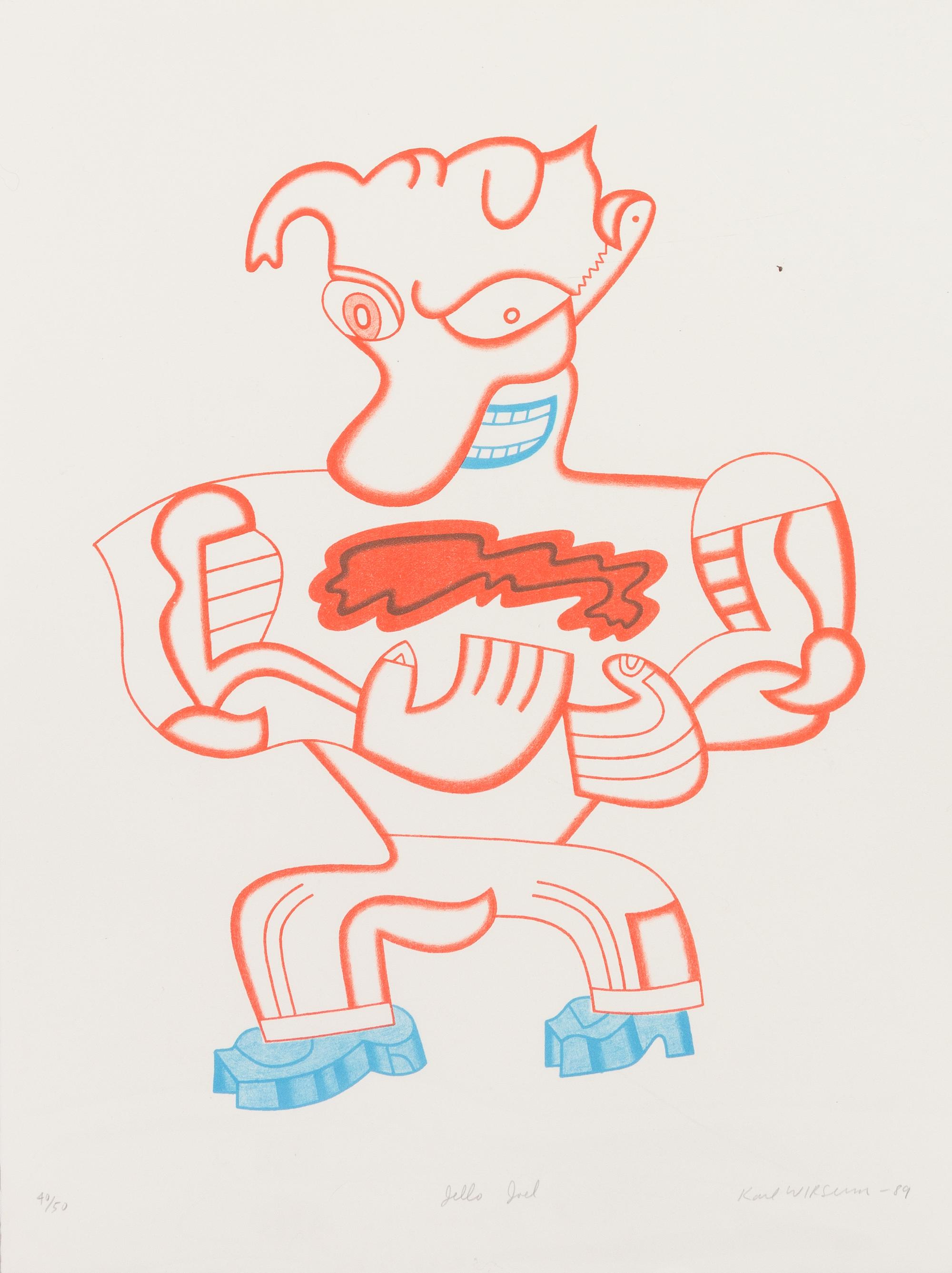 Karl Wirsum, (American, b. 1939), Jello Joel, 1989