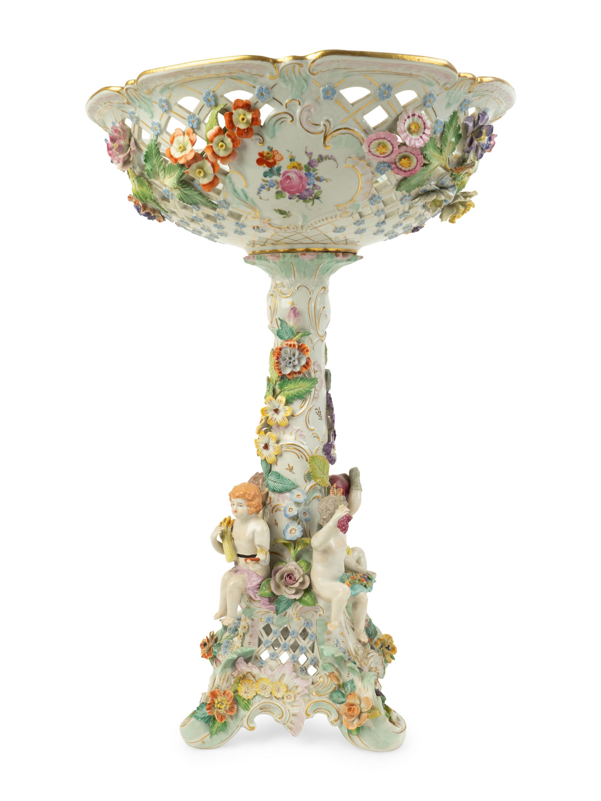 A German Porcelain Centerpiece — 19TH CENTURY