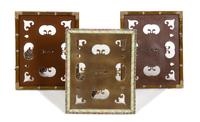 A Group of Three Jay Strongwater Jeweled and Enameld Easel Back Picture Frames Height of taller 11 1/8 inches. — 20TH CENTURY