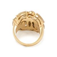 RUTILATED QUARTZ AND DIAMOND RING