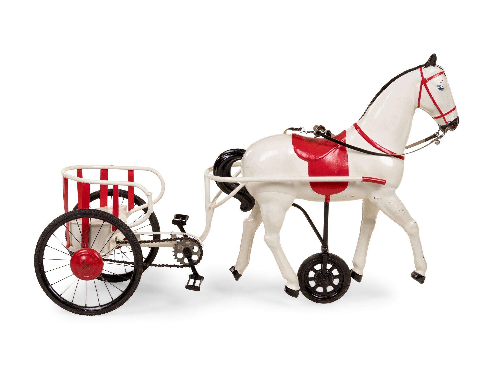 A Horse and Buggy Pedal Car