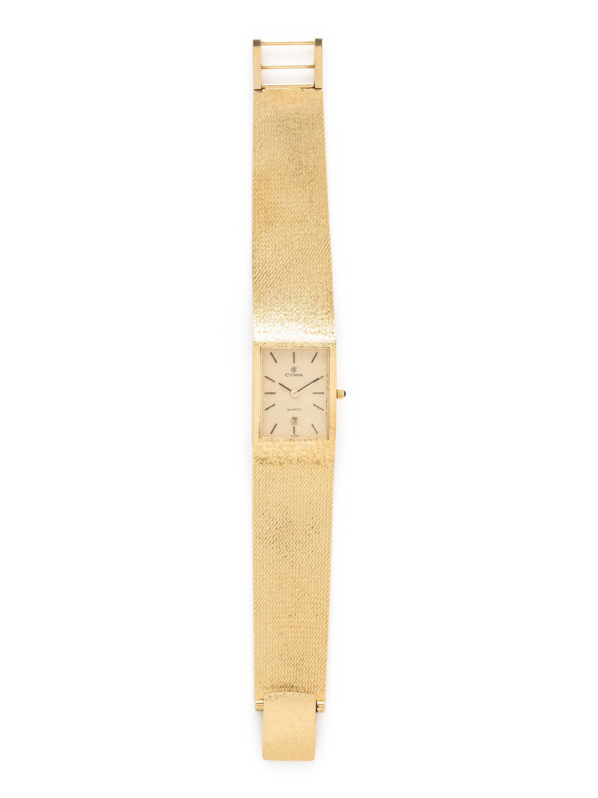 CYMA, 14K YELLOW GOLD WATCH