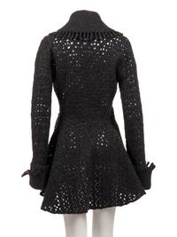 Alaïa Felted Wool Knit Coat, 1990s