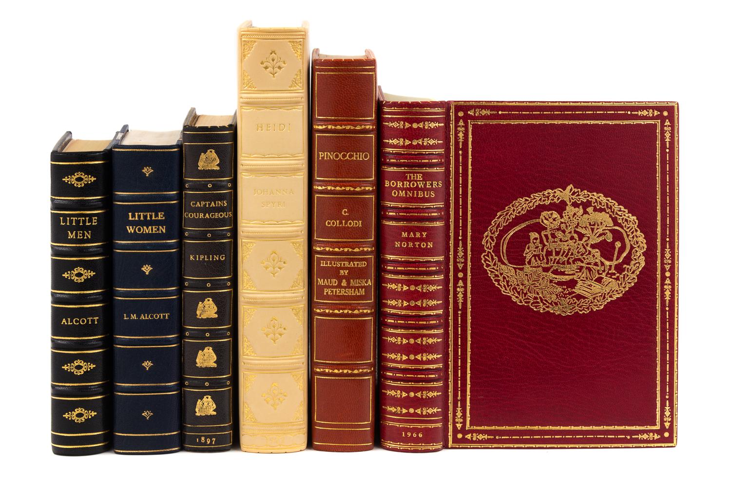 [BINDINGS -- ASPREY]. A group of 6 works finely bound by Asprey or expertly bound to style.