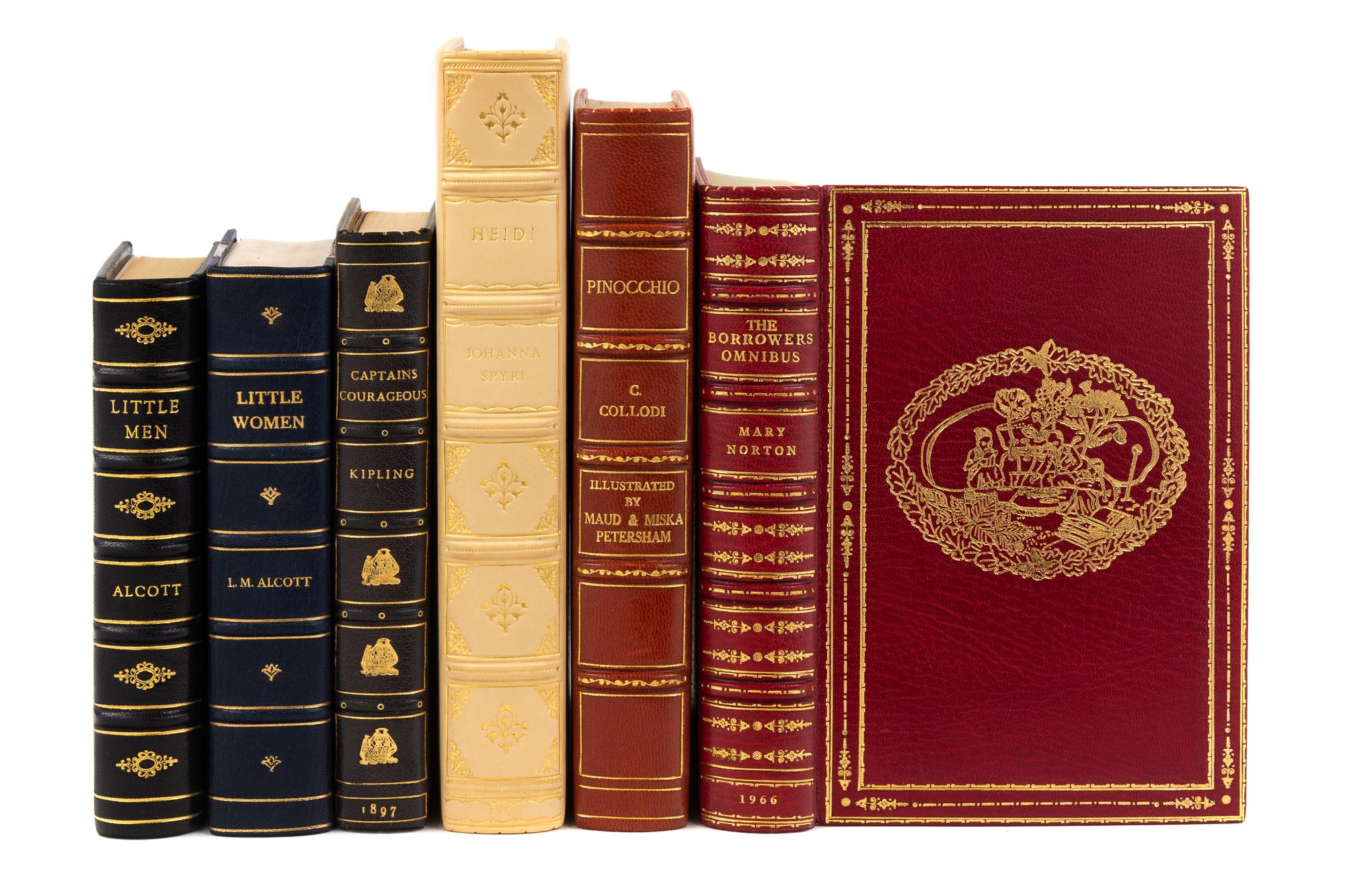 [BINDINGS -- ASPREY]. A group of 6 works finely bound by Asprey or expertly bound to style.