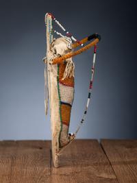 Umatilla Beaded Hide Doll Cradles