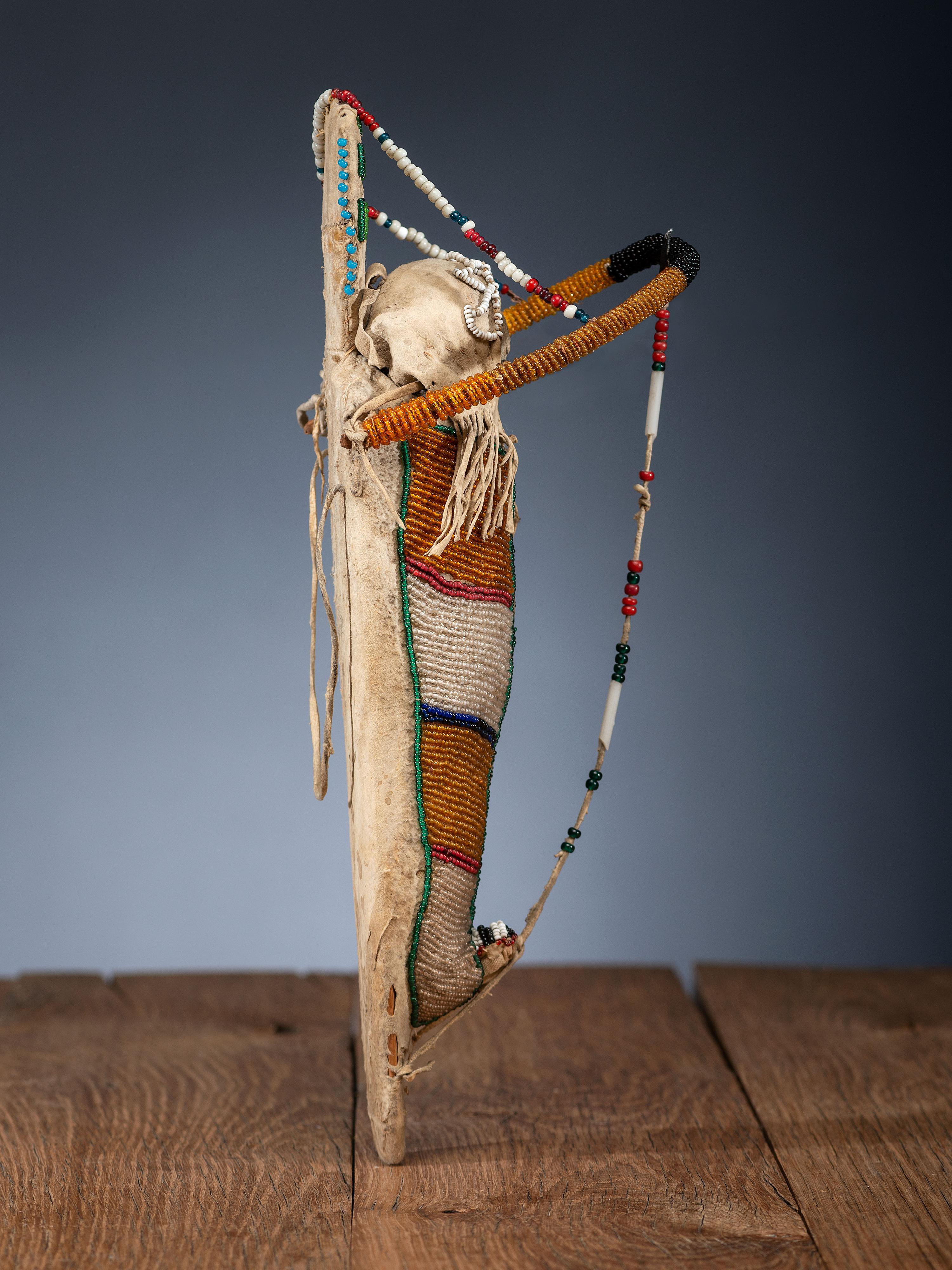 Umatilla Beaded Hide Doll Cradles