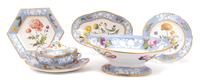A Set of English Spode Botanical Porcelain — 19TH CENTURY