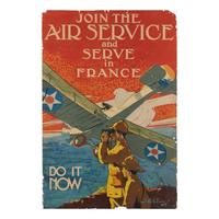 [WWI]. Verrees, Jozef Paul (1889-1942). Join the Air Service and Serve in France/Do It Now. Philadelphia: Ketterlinuas, [1917].
