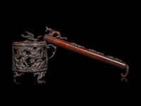 Three Japanese Metal Incense Burners