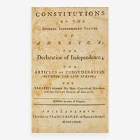 [Americana] The Constitutions of the Several Independent States of America; The Declaration of Independence; The Articles of Confederation Between the Said States…