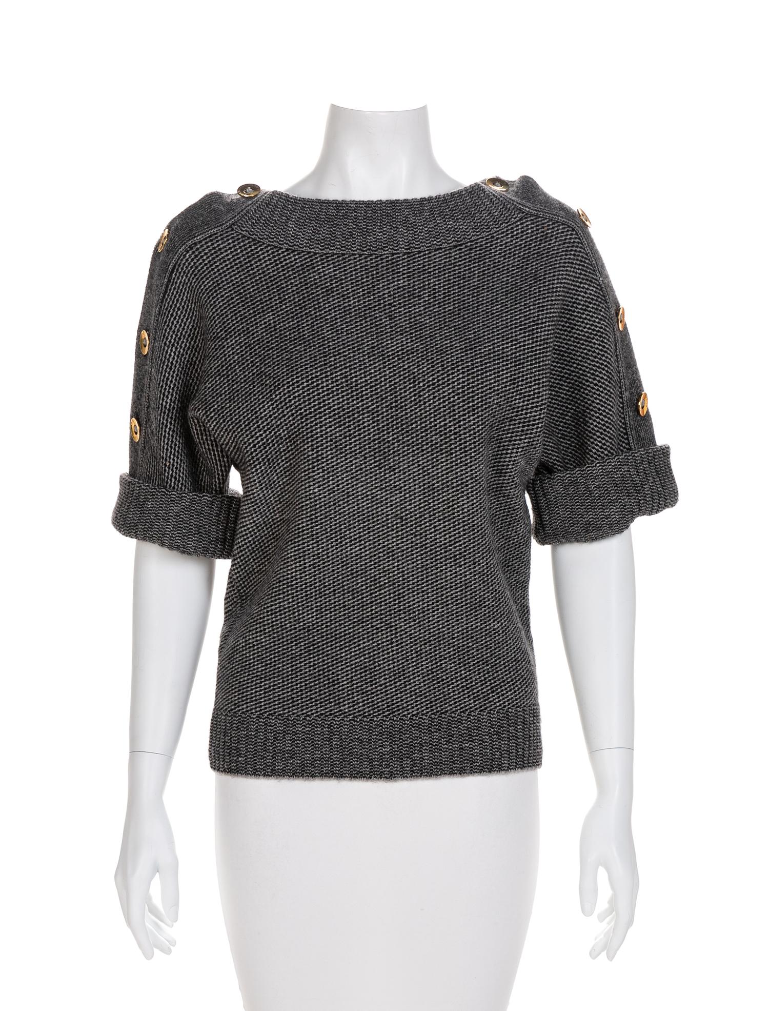 Gucci Black and Gray Sweater, 1990-2000s