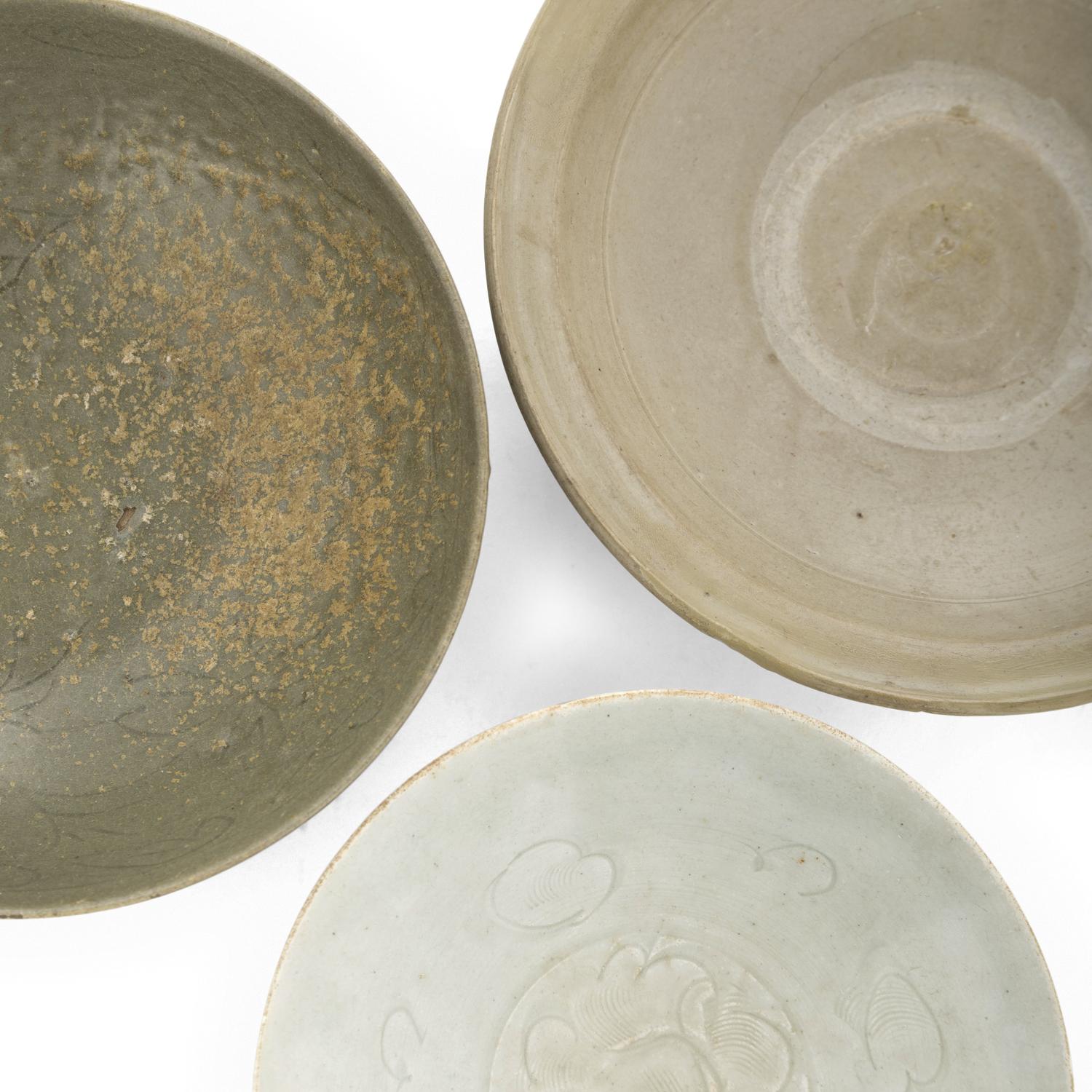 Four Song-Style Monochrome Glazed Ceramic Wares