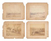 [MILITARIA]. Photographs of 2nd Regt., Kentucky State Guardsmen at Camp Greenwood, Pulaski Co., KY.