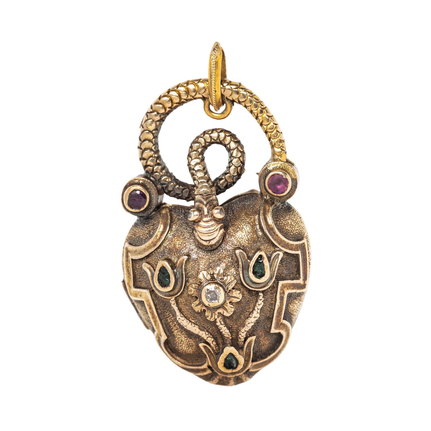 VICTORIAN, YELLOW GOLD LOCKET