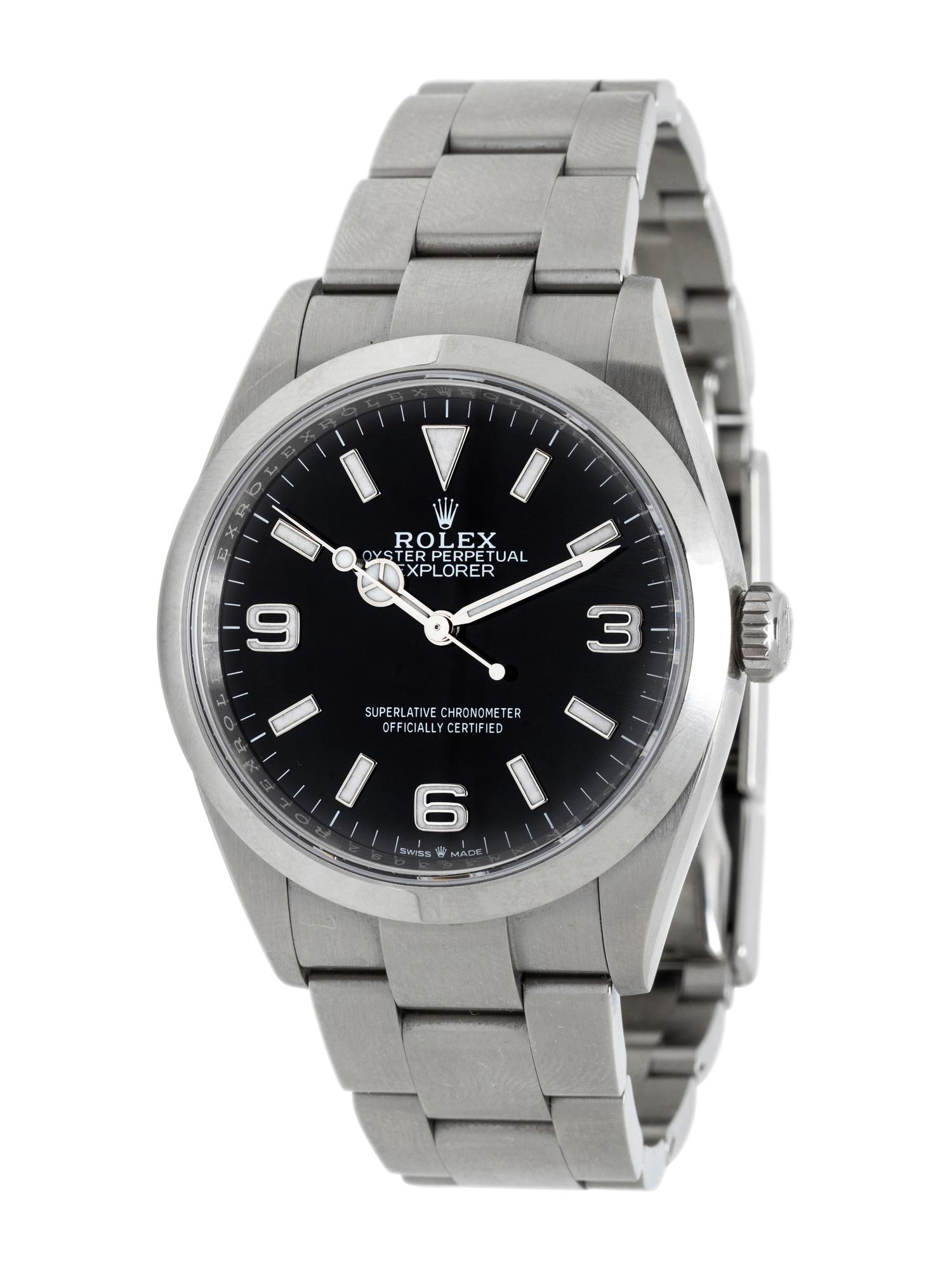 ROLEX, REF. 124270 STAINLESS STEEL 'OYSTER PERPETUAL EXPLORER' WATCH
