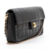 Chanel Black Leather Quilted Flap Bag, 1990-2000s