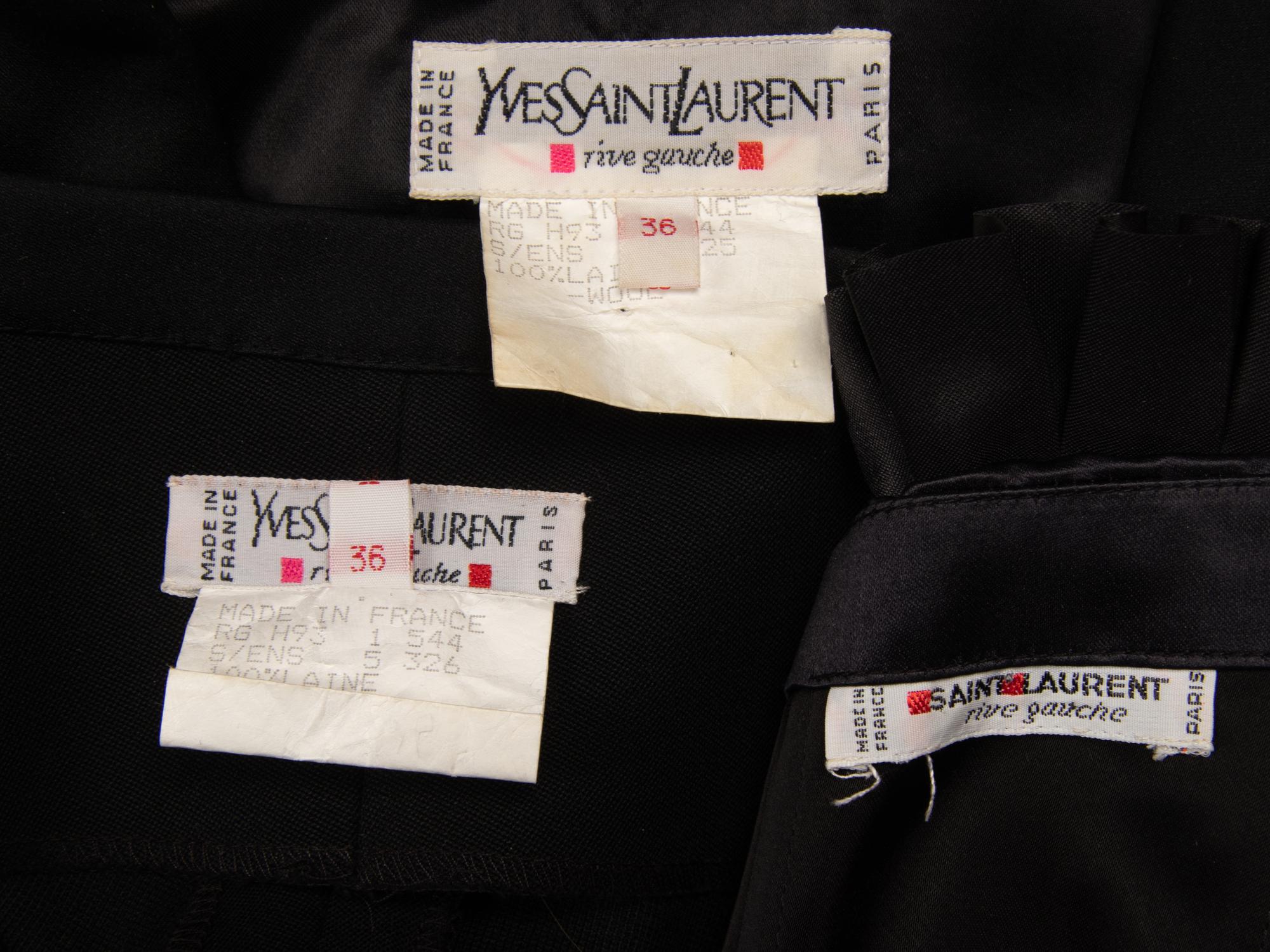 Yves Saint Laurent Rive Gauche, Tuxedo Pantsuit & Bustier