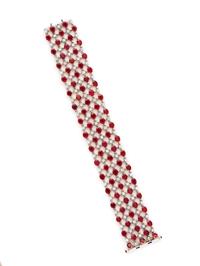 RUBY AND DIAMOND BRACELET