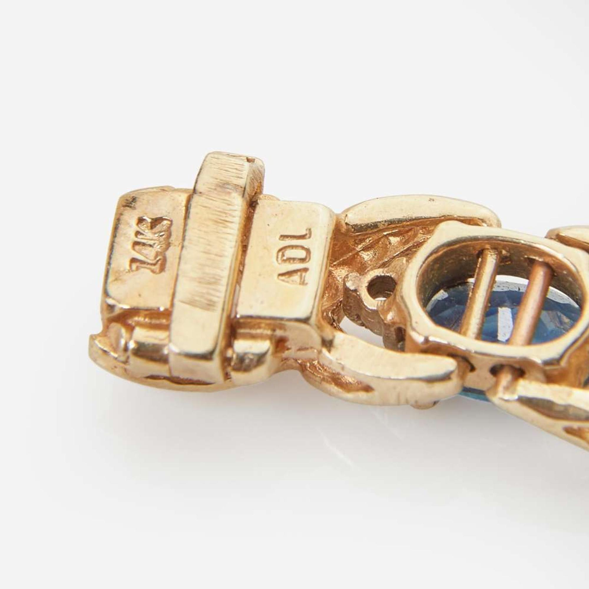 A Collection of 14K Yellow Gold and Gemstone Jewelry