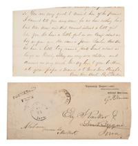 [CIVIL WAR]. PARKER, Ely S. (1828-1895). A group of 3 items, highlighted by war-date letters signed by Ely S. Parker, one in which he references the children of U.S. Grant and John A. Rawlins.