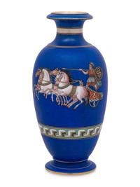 A Continental Painted Porcelain Vase