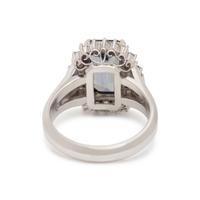TANZANITE AND DIAMOND RING