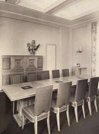 Maxime Old, Important Dining Table and Four Chairs