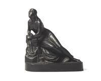 A Wedgwood Black Basalt Figure of Hope