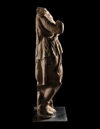 A Roman Marble Trapezophorus in the Form of a Barbarian Captive