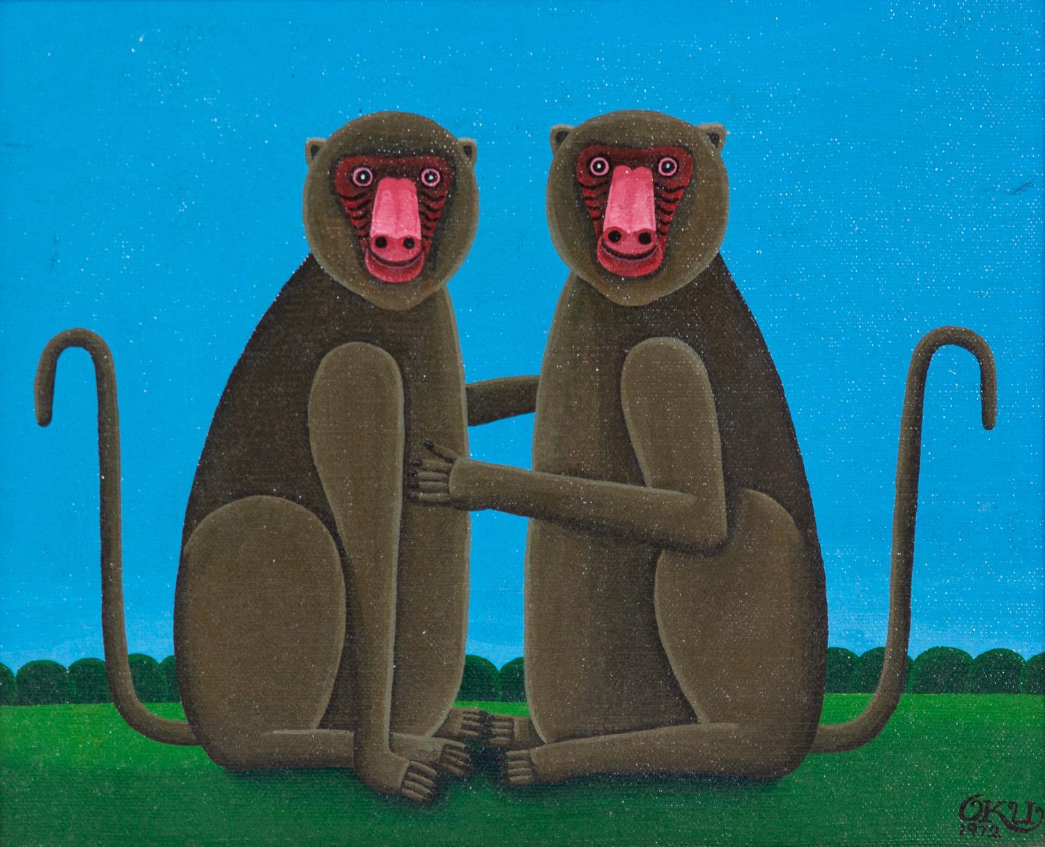 Shigeo Okumura, (Japanese, 1937-1993), Monkeys, 1972