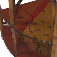 A Victorian Bamboo Japanesque Corner Etagere