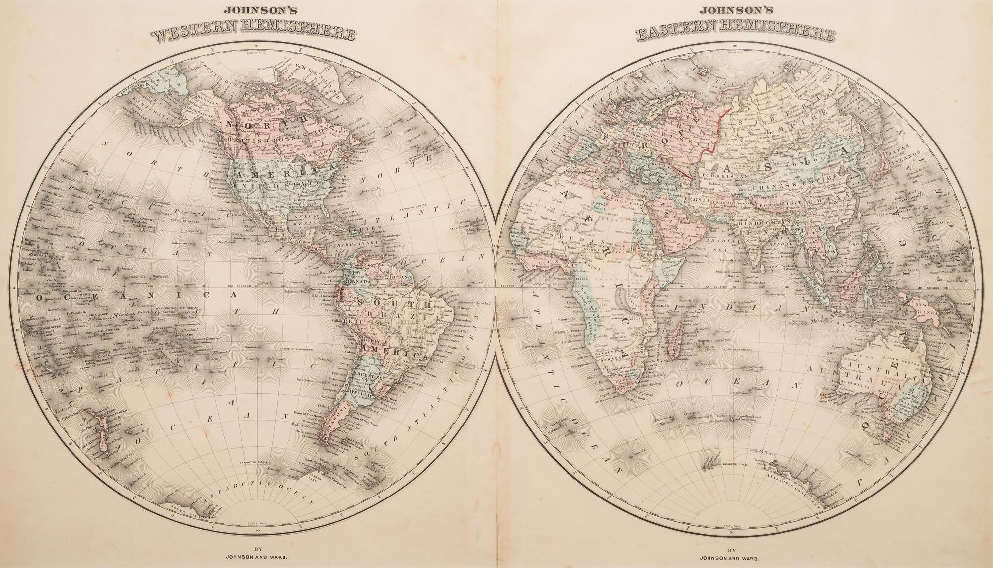 Five Framed Maps Pertaining to Illinois and the Surrounding States