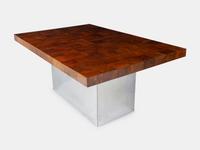Patchwork Dining Table with Two Leaves Thayer Coggin, USA