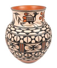 Polychrome Pottery Vase