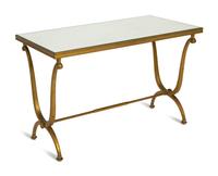 A French Gilt Bronze Table Mirror-Top Table — CIRC 1940