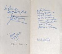 A Group of Heavyweight Champion Jack Dempsey Items Including a Letter from Tex Rickard's Widow With Fascinating Content,