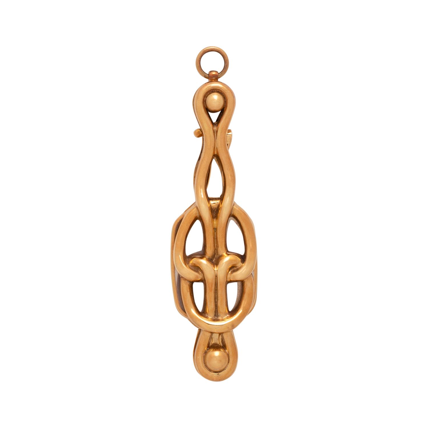 RUSSIAN, ST. PETERSBERG, YELLOW GOLD LORGNETTE