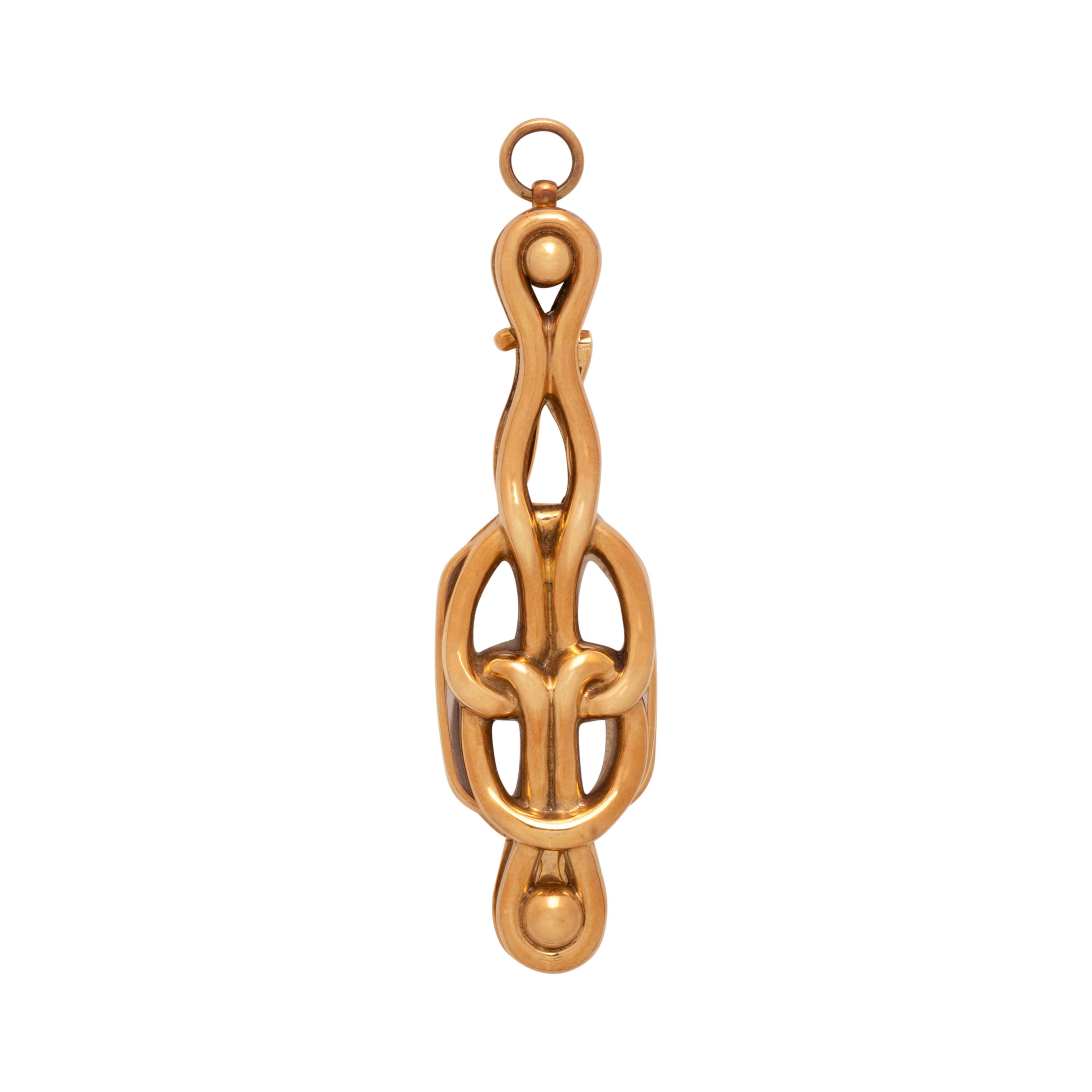 RUSSIAN, ST. PETERSBERG, YELLOW GOLD LORGNETTE
