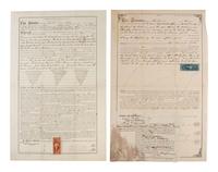 [CHICAGO - LAW]. A large group of indentures and other legal ephemera from Chicago, Cook County, and the state of Illinois.