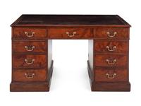 A George III Mahogany Partners' Desk