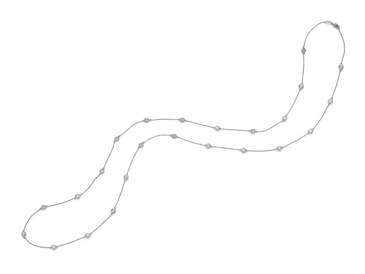 WHITE GOLD AND DIAMOND NECKLACE